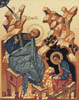 St. John the Theologian dictating his Epistle to Prochorus - 20cm x 25cm - oil on canvas