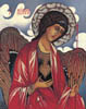 The Archangel Michael - 20cm x 25cm - oil on canvas