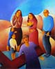8.Jesus speaks to the women of Jerusalem - 50cm x 40cm - oil on canvas