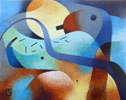 Elements in Transition - Fifth Journey - 29 cm x 24 cm oil on canvas